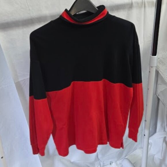 Contrasts size L red and black color block jacket - Picture 1 of 3